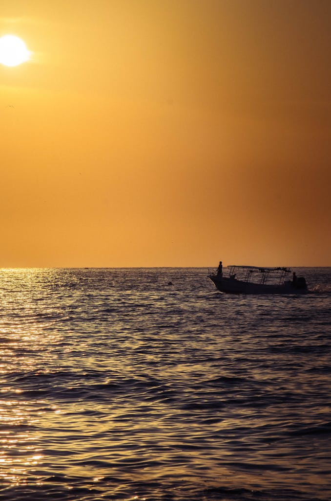 a serene sunset over sayulita mexico with a fishing boat silhouette on sunlit waters. 32786930 678x1024.jpg